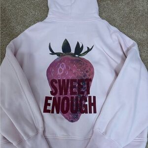 Women’s Abercrombie and Fitch pink hoodie sz L